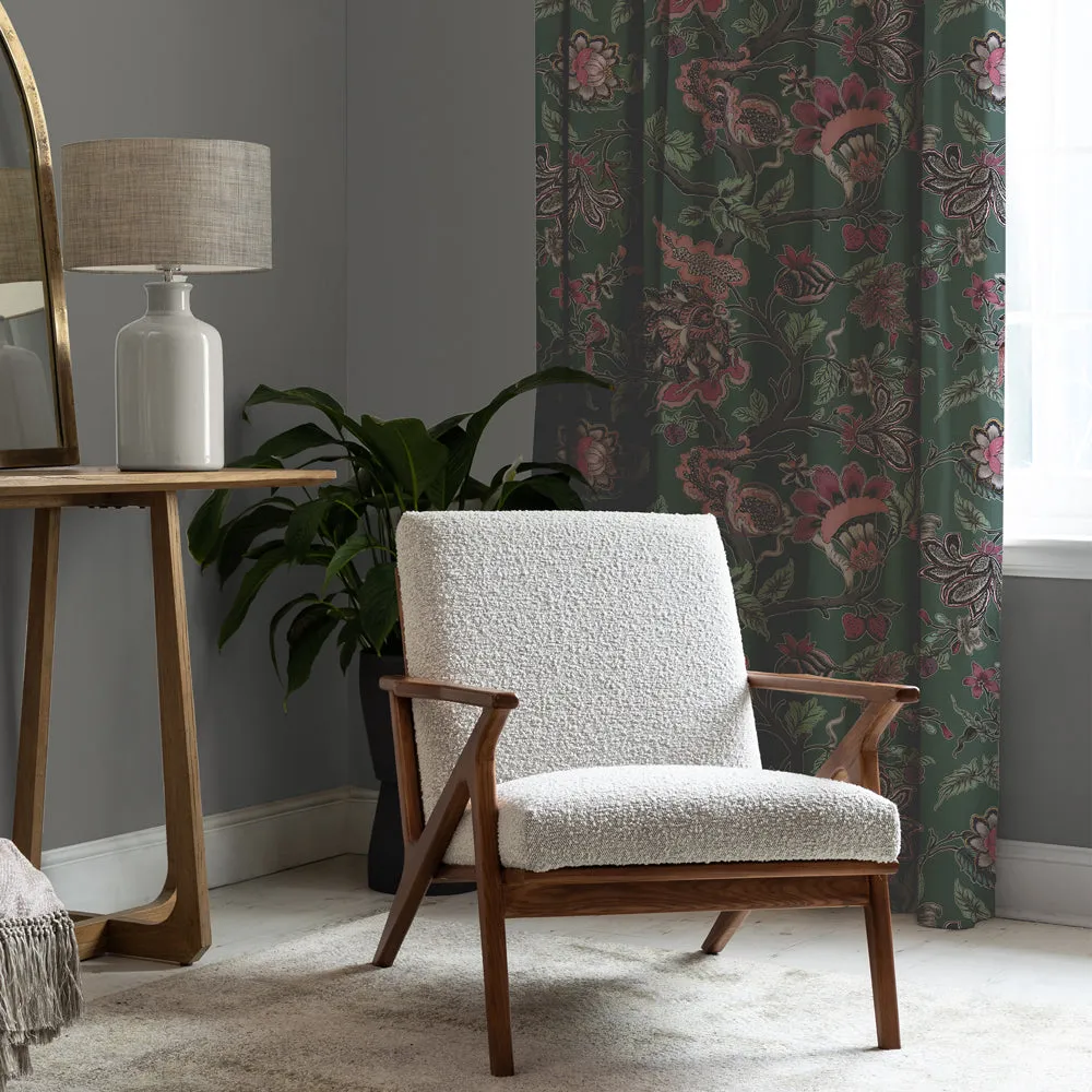 Adhira Printed Velvet Fabric (By The Metre) Slate