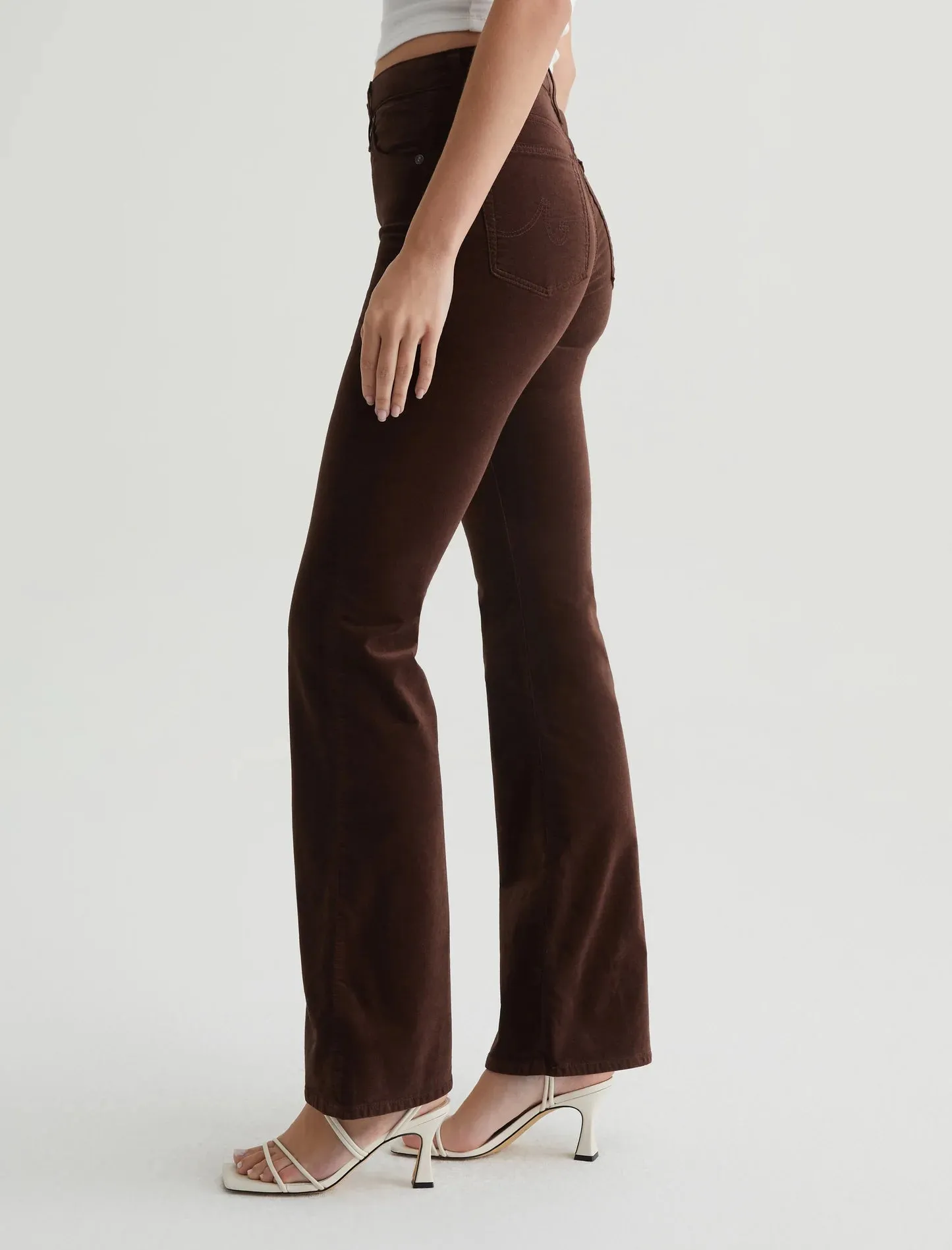 AG Velvet Farrah Boot, Bitter Chocolate