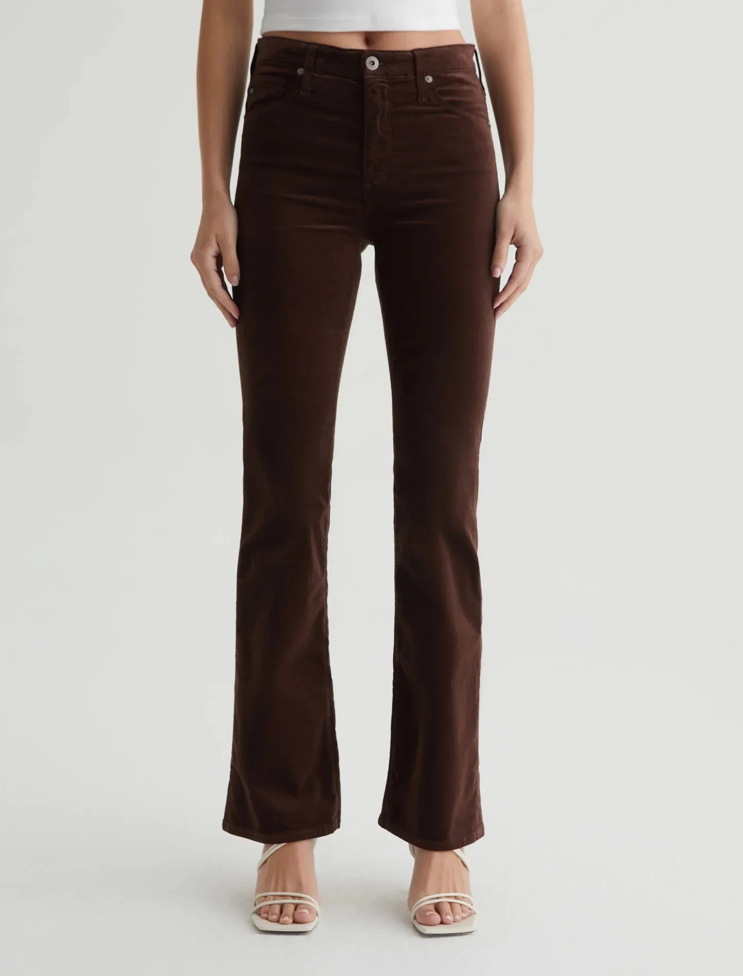 AG Velvet Farrah Boot, Bitter Chocolate