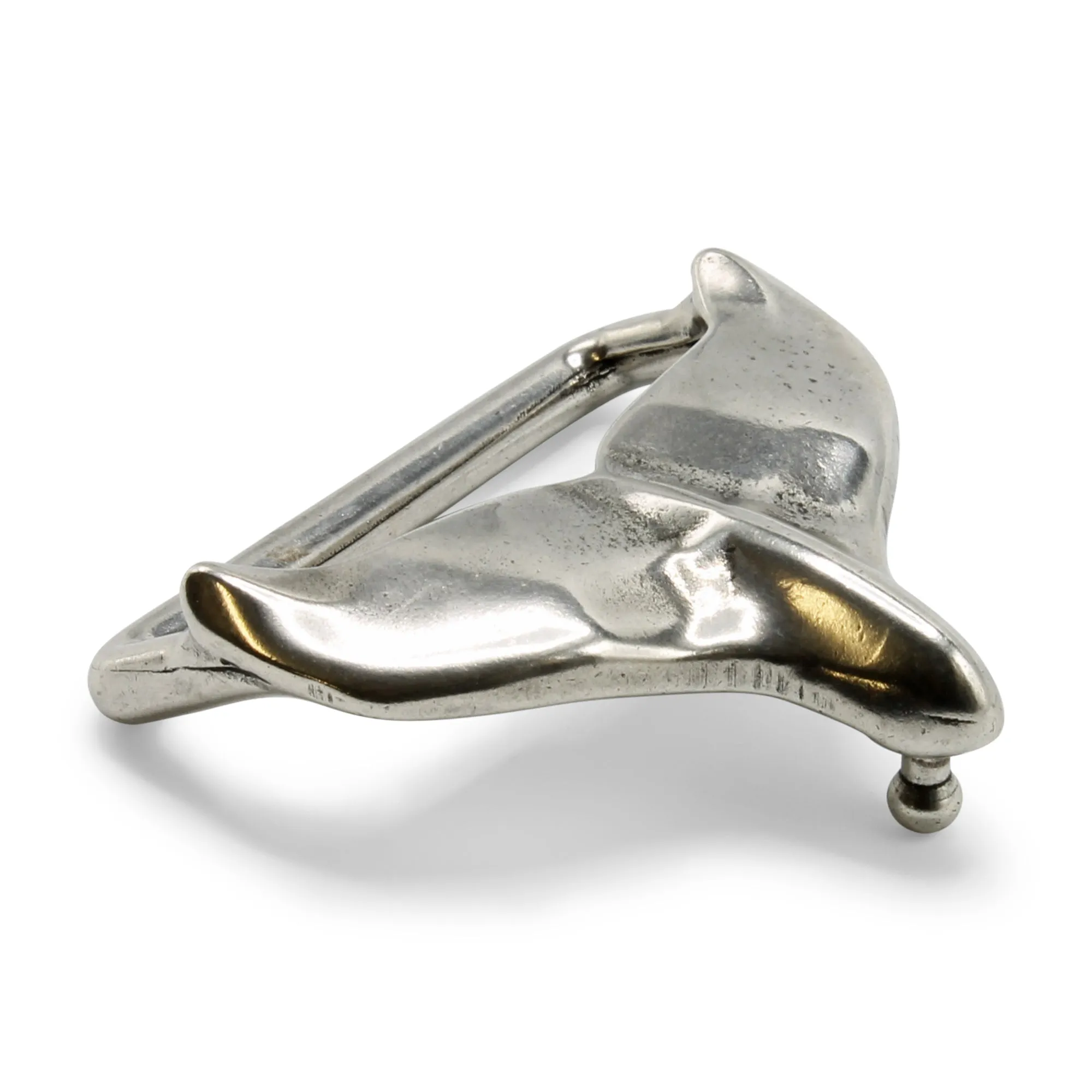 Antique Whale Tail Buckle 40mm