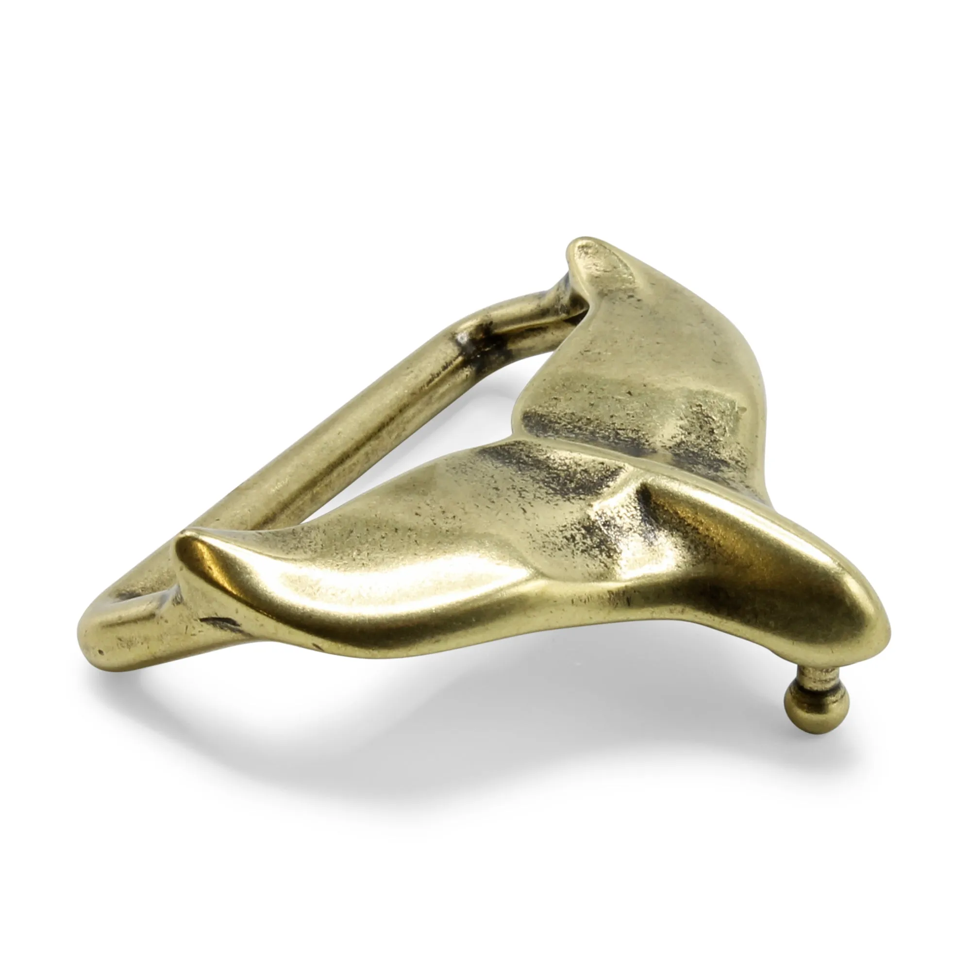 Antique Whale Tail Buckle 40mm