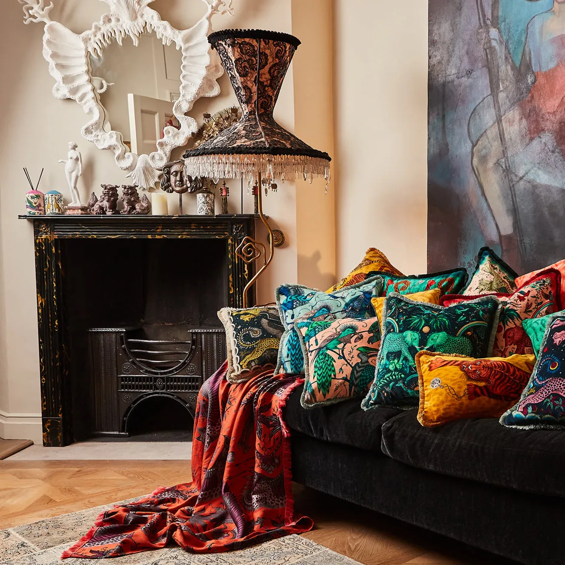 Audubon Luxury Velvet Cushion