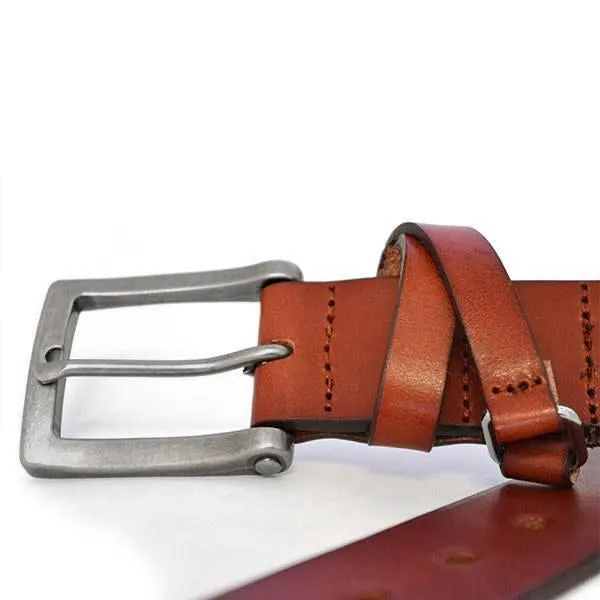 BENARD - Mens Brown Genuine Leather Belt