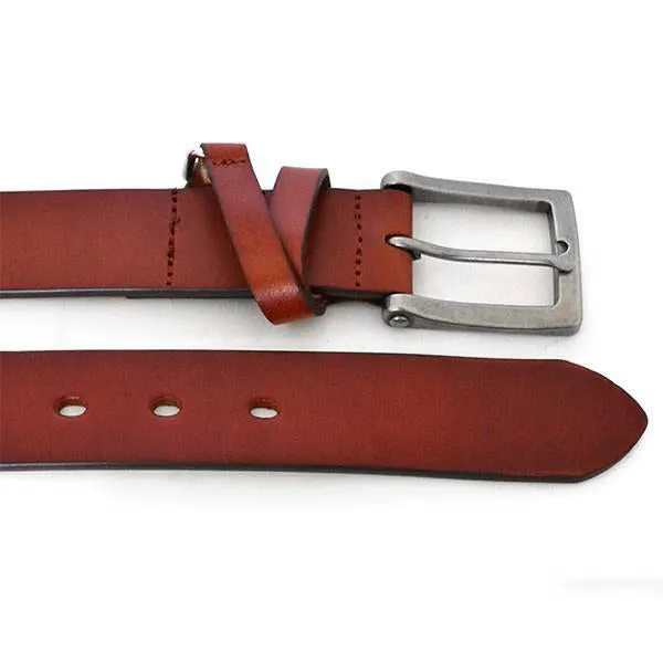 BENARD - Mens Brown Genuine Leather Belt