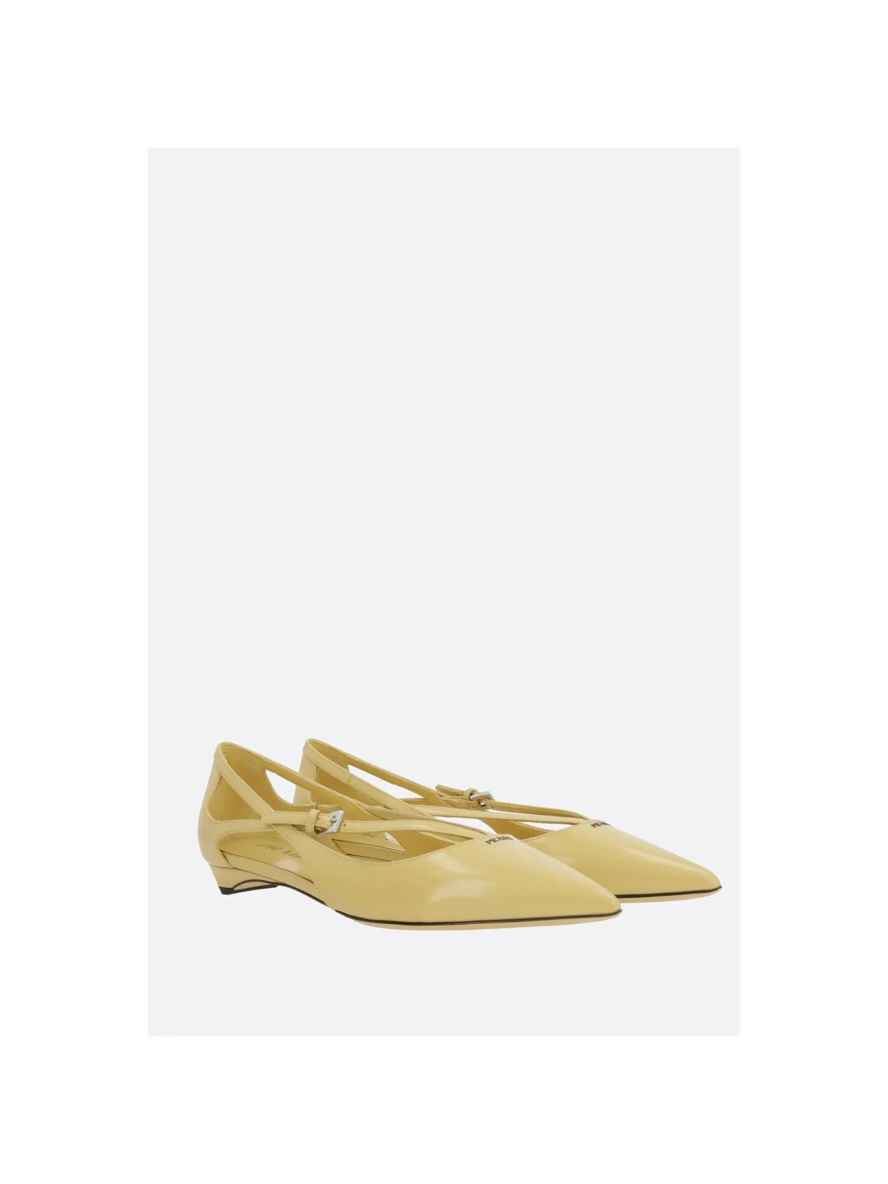 Brushed Leather Ballet Flats