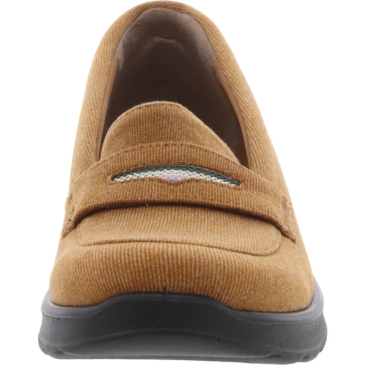 Bzees Womens Gamma Comfort Insole Platform Loafers
