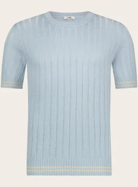 Corduroy t-shirt van linnen en katoen