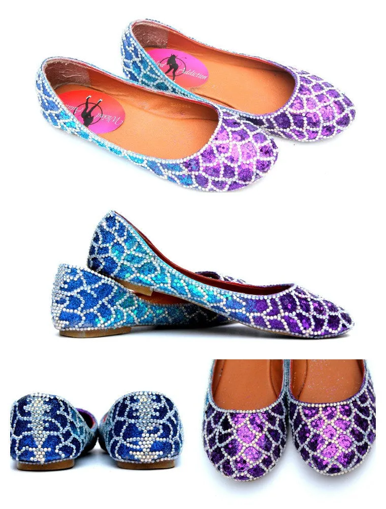 Crystal Ombre Mermaid Flats