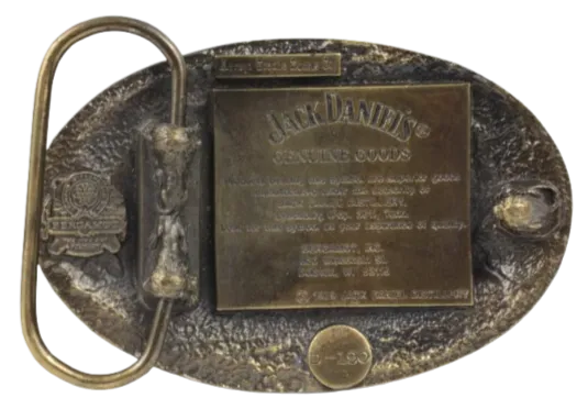 Jack Daniels Old No 7 Tennessee Brass Belt Buckle