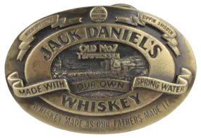 Jack Daniels Old No 7 Tennessee Brass Belt Buckle