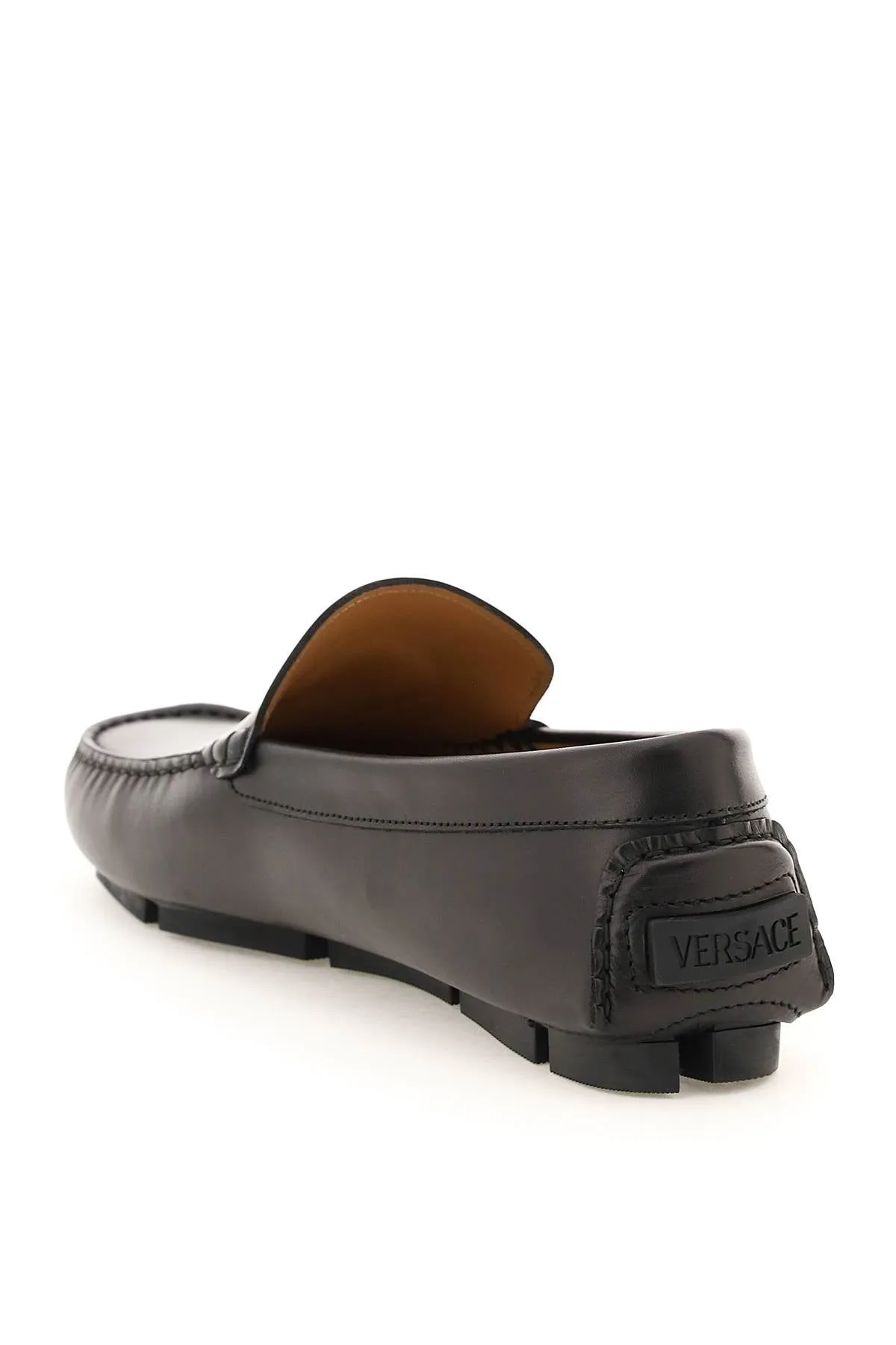 LA MEDUSA LEATHER LOAFERS