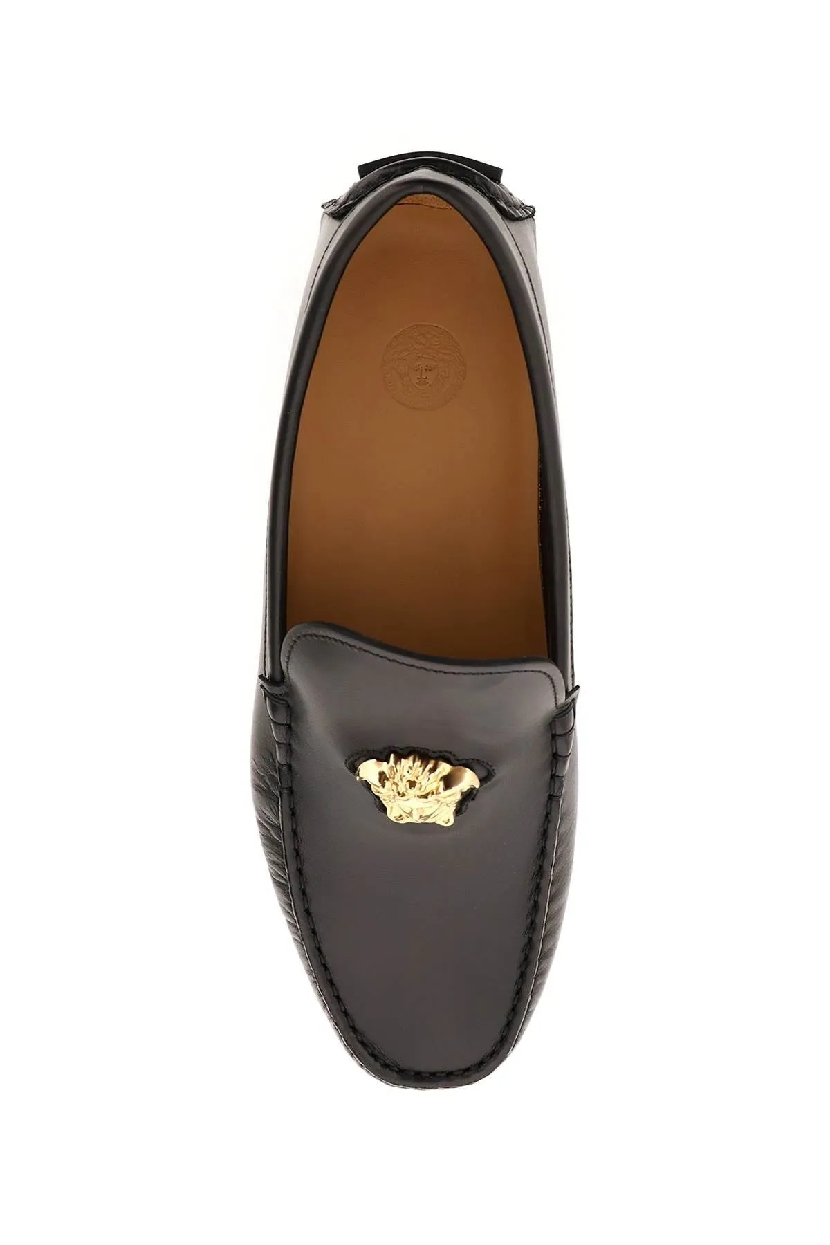 LA MEDUSA LEATHER LOAFERS