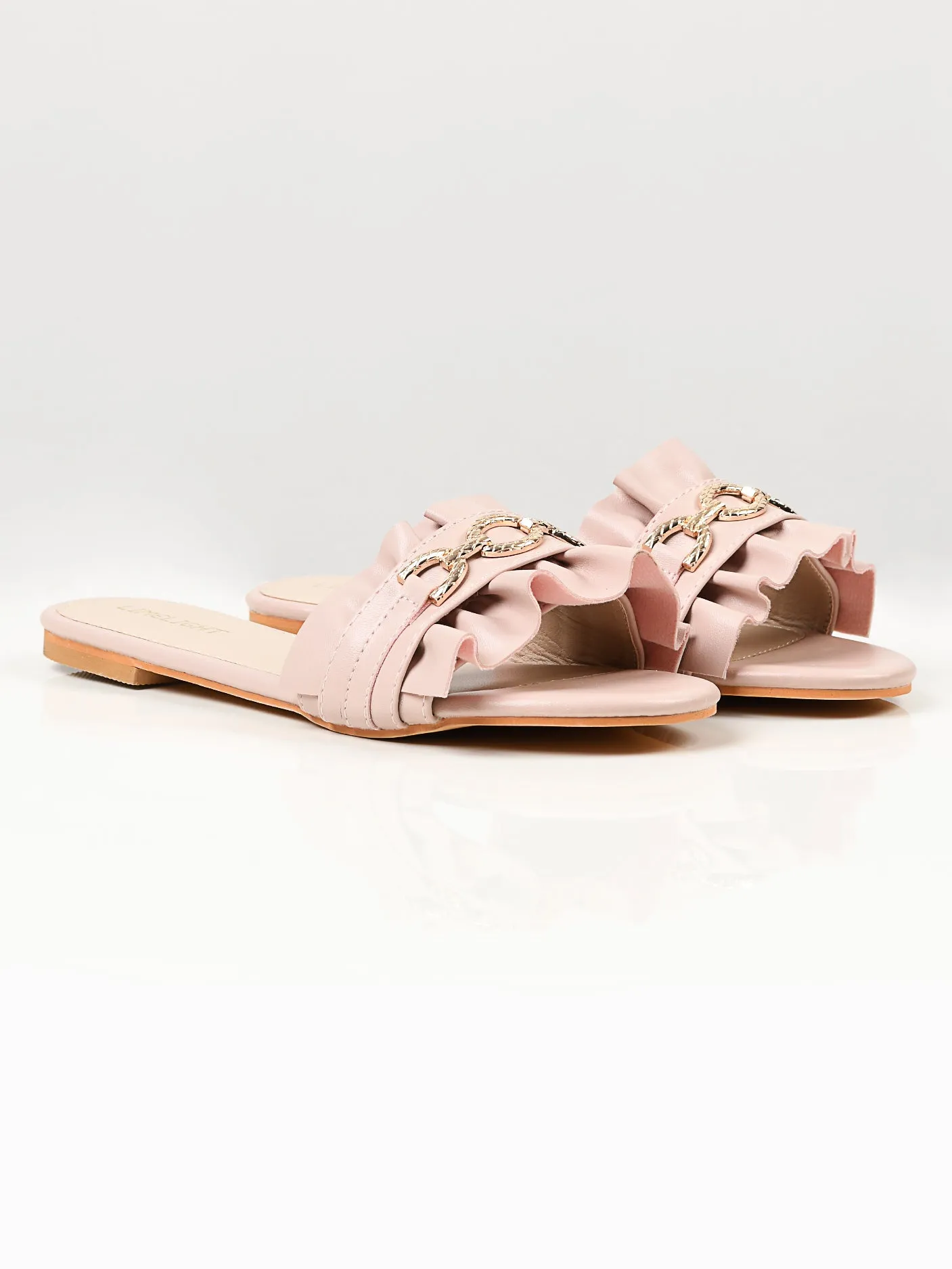 Metal Chain Slides - Pink