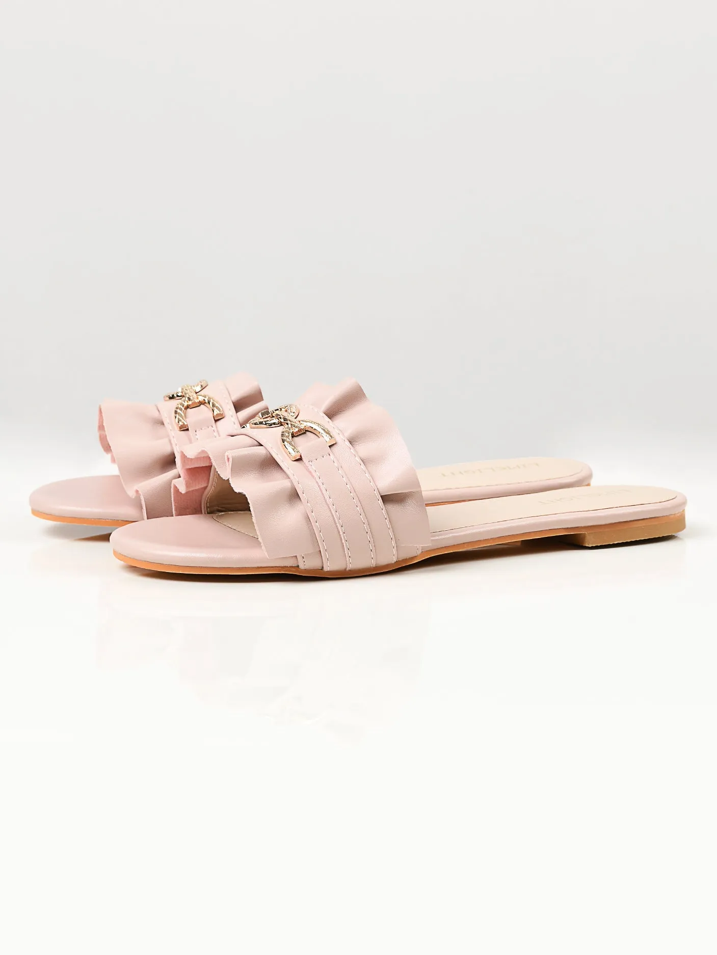 Metal Chain Slides - Pink