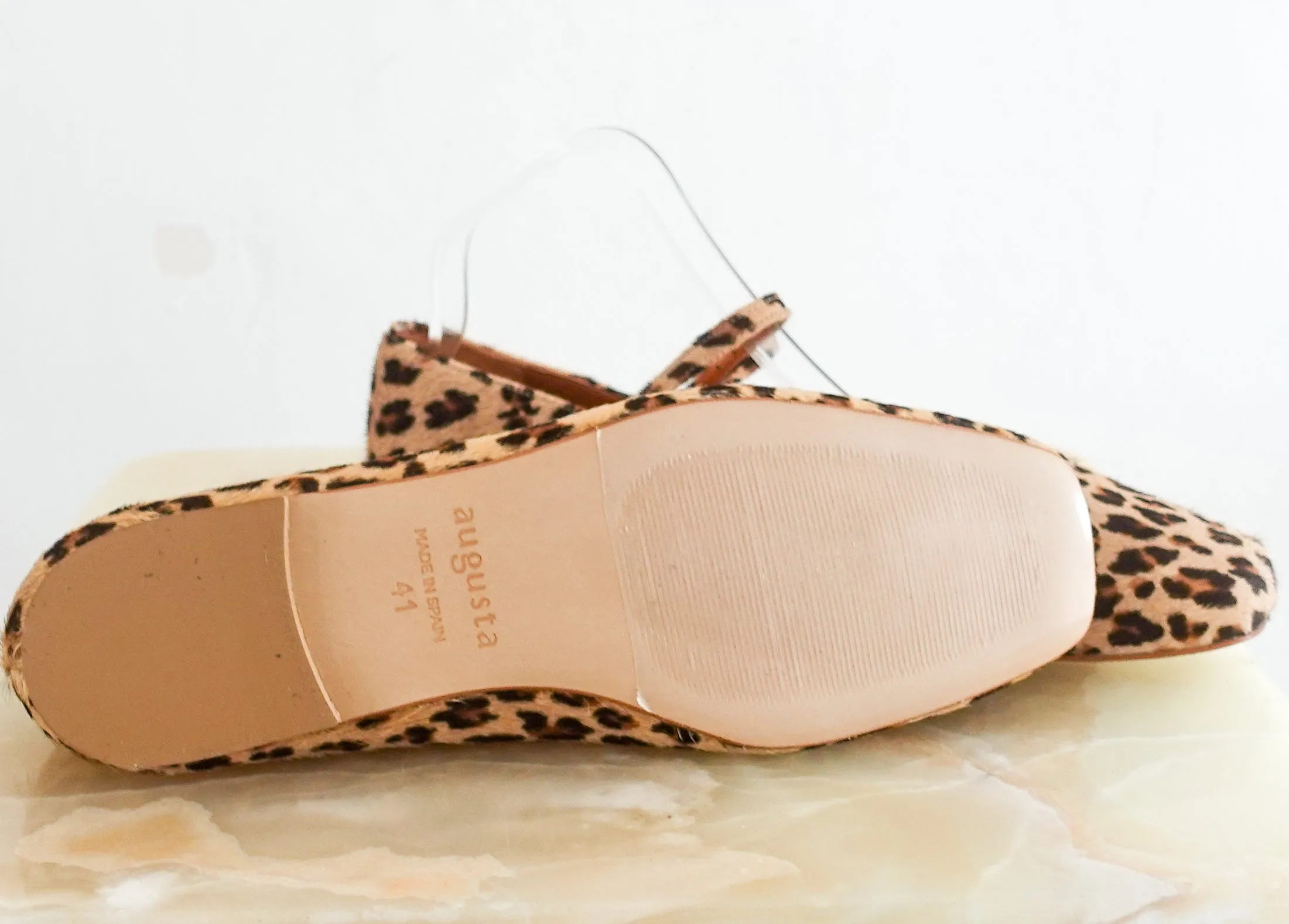 New Leopard print flats RRP £175