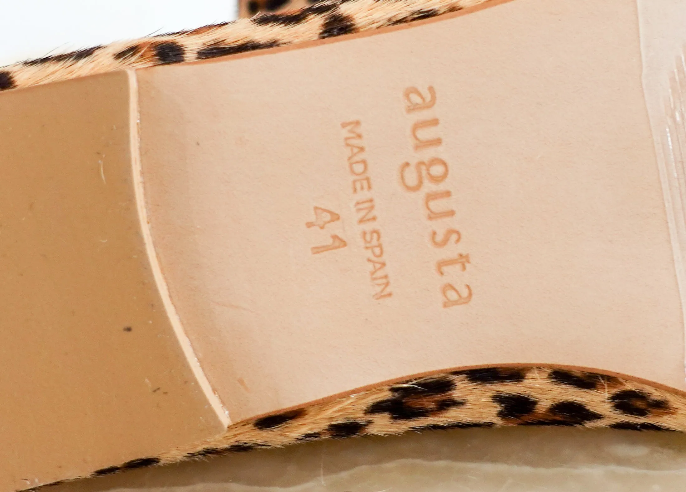 New Leopard print flats RRP £175
