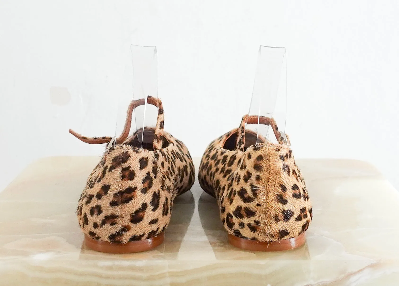 New Leopard print flats RRP £175