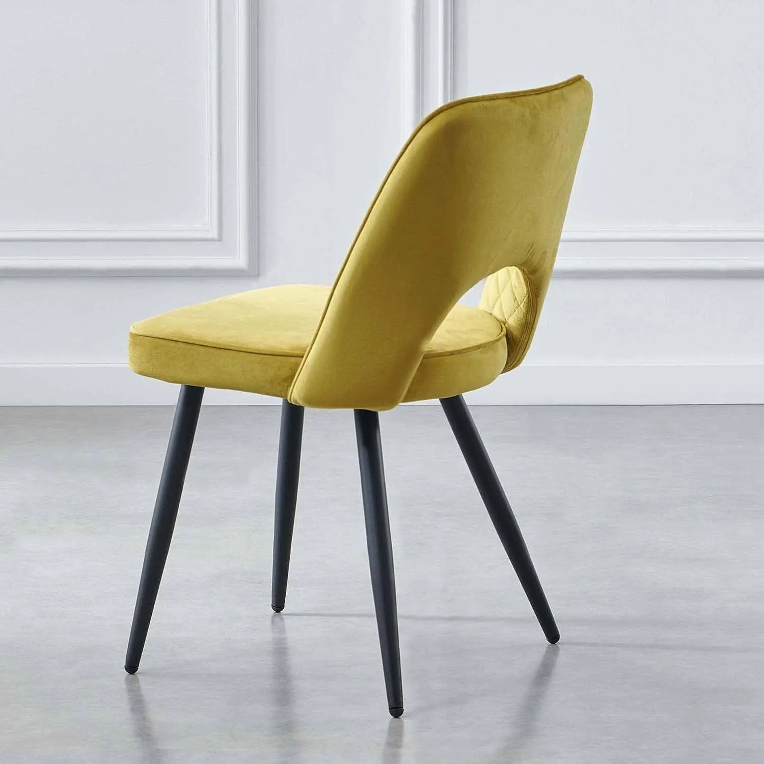 Outlet - Hope Dining Chair - Set of 2 - Ochre Yellow