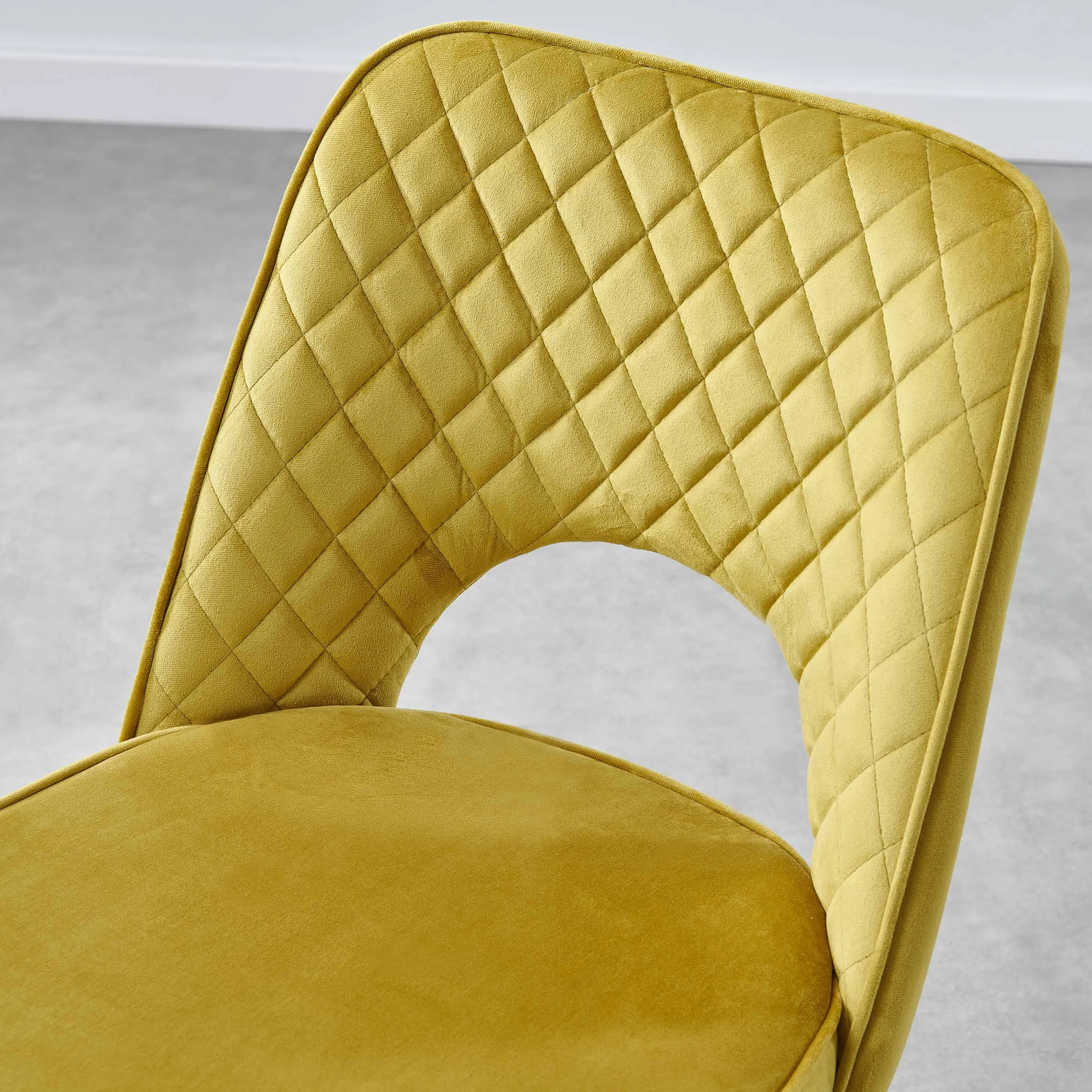 Outlet - Hope Dining Chair - Set of 2 - Ochre Yellow
