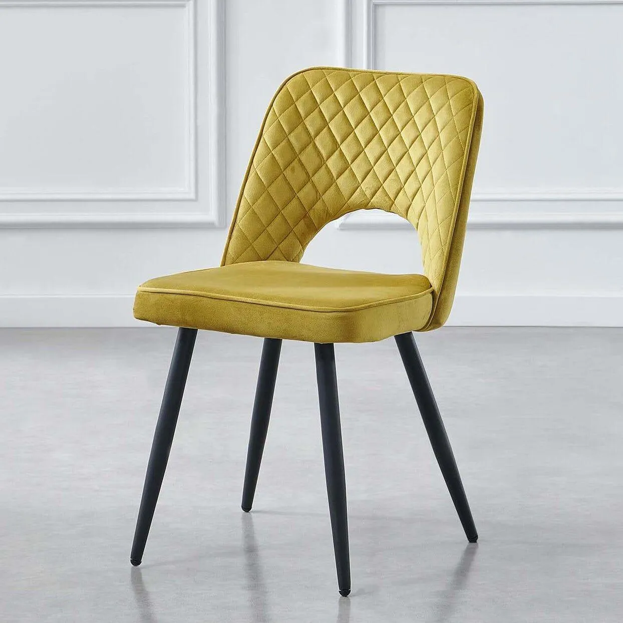 Outlet - Hope Dining Chair - Set of 2 - Ochre Yellow