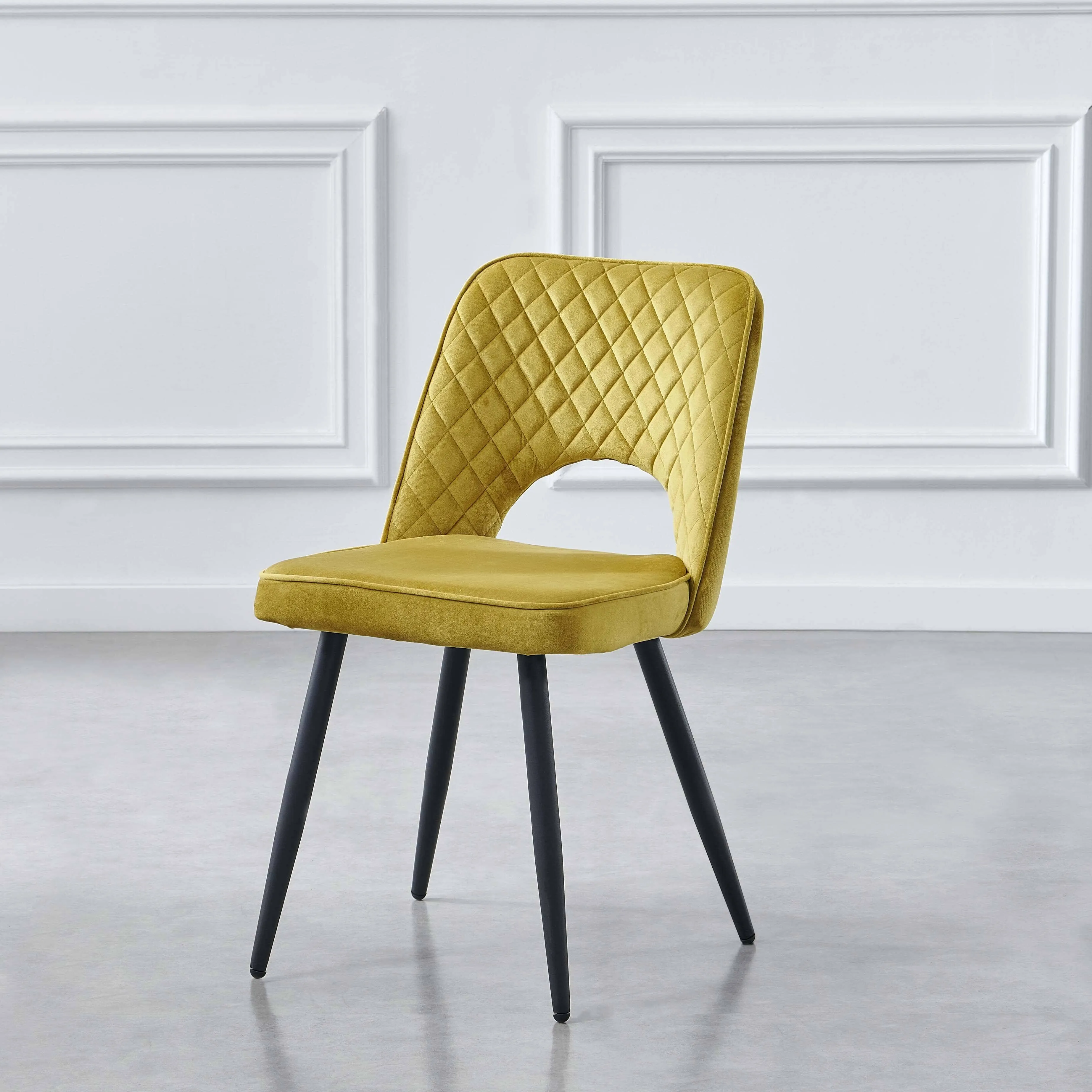 Outlet - Hope Dining Chair - Set of 2 - Ochre Yellow