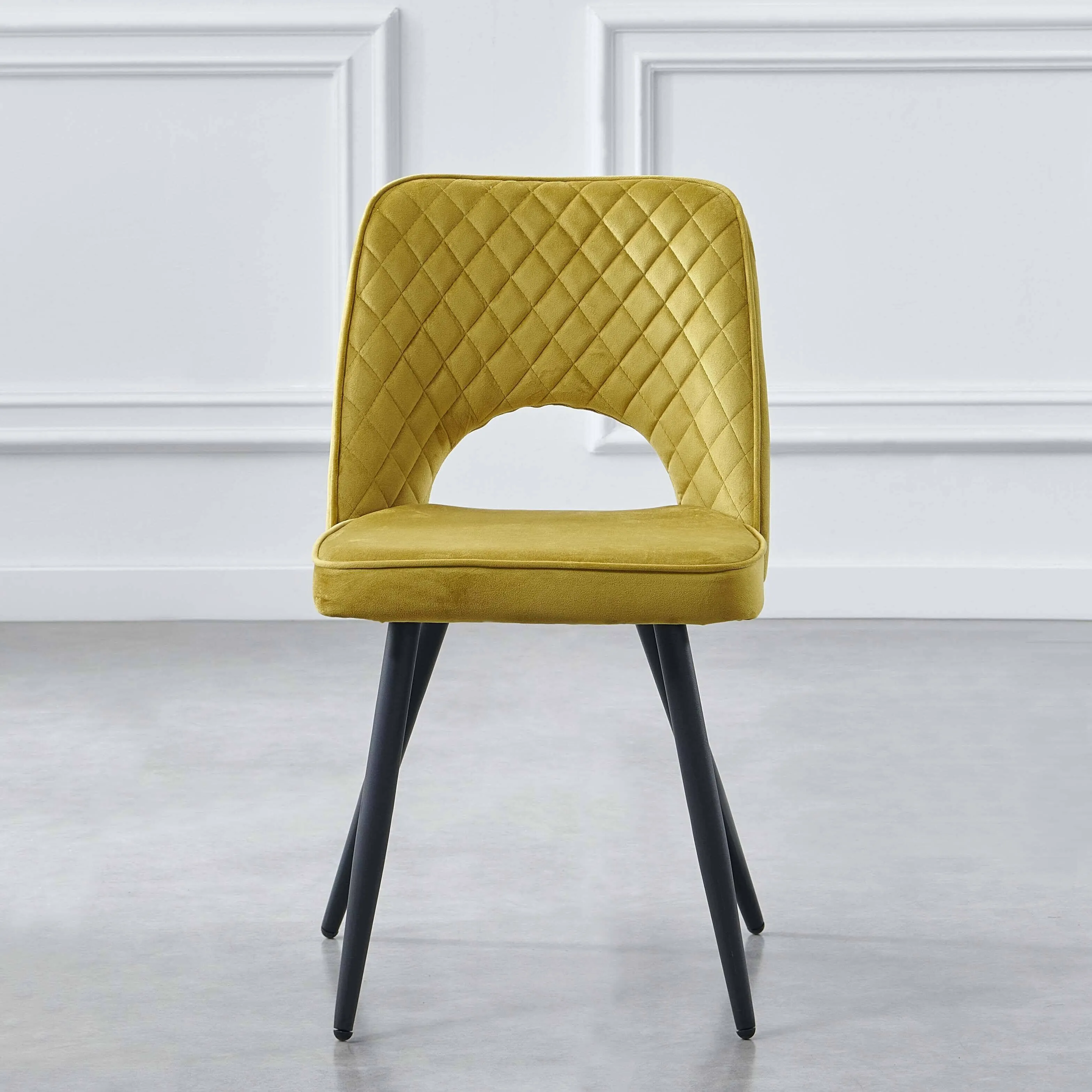 Outlet - Hope Dining Chair - Set of 2 - Ochre Yellow