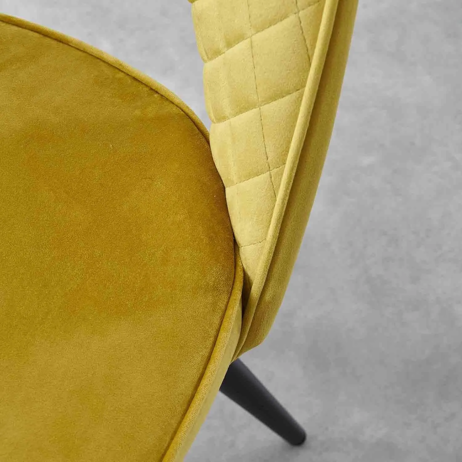Outlet - Hope Dining Chair - Set of 2 - Ochre Yellow