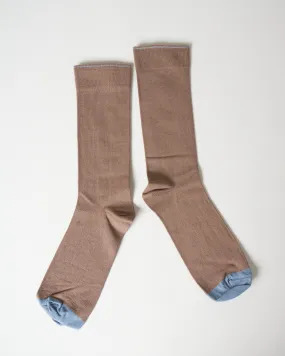 short socks - solid taupe
