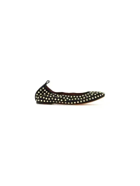 Studded Leather Ballet Flats
