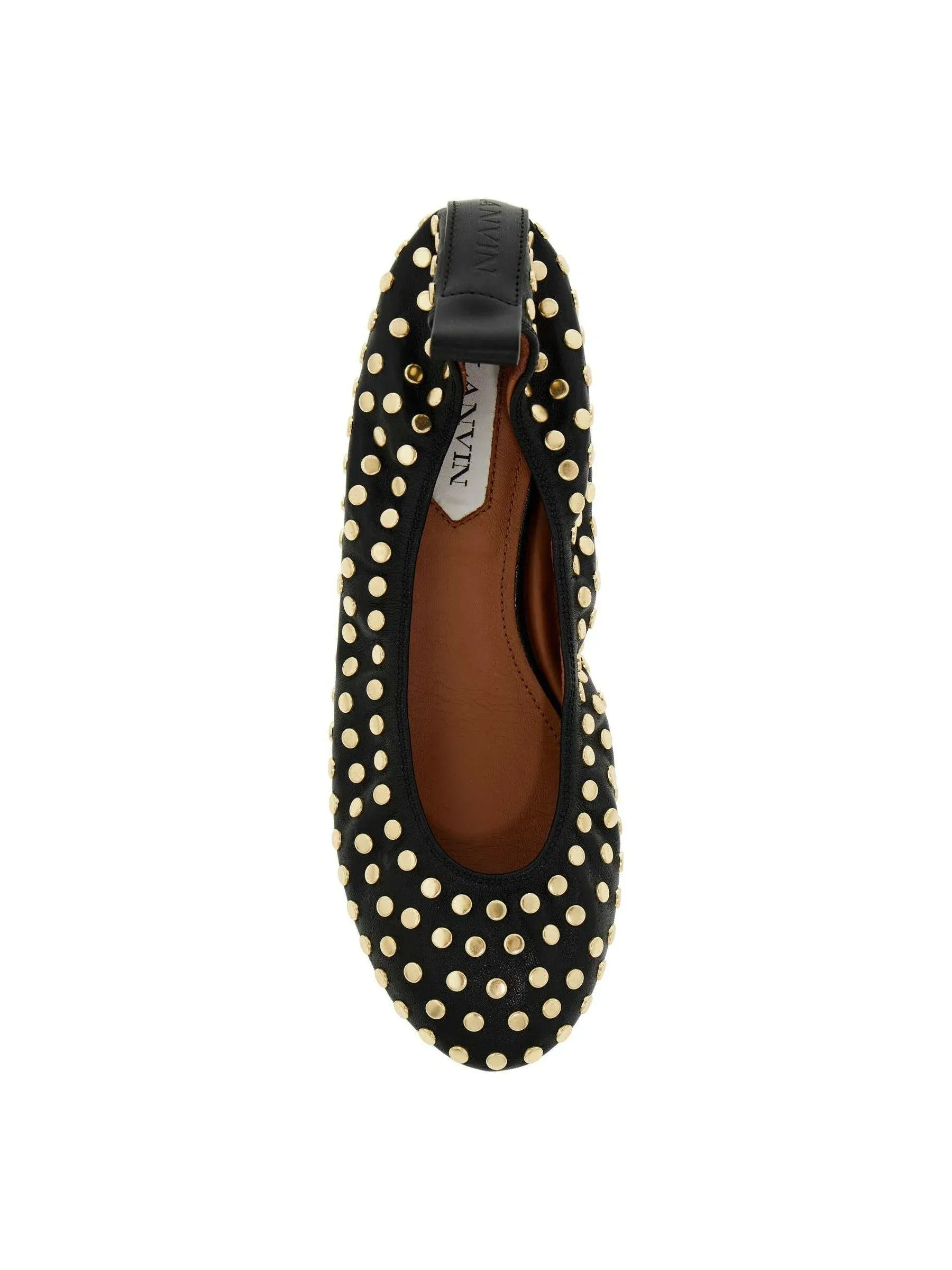 Studded Leather Ballet Flats