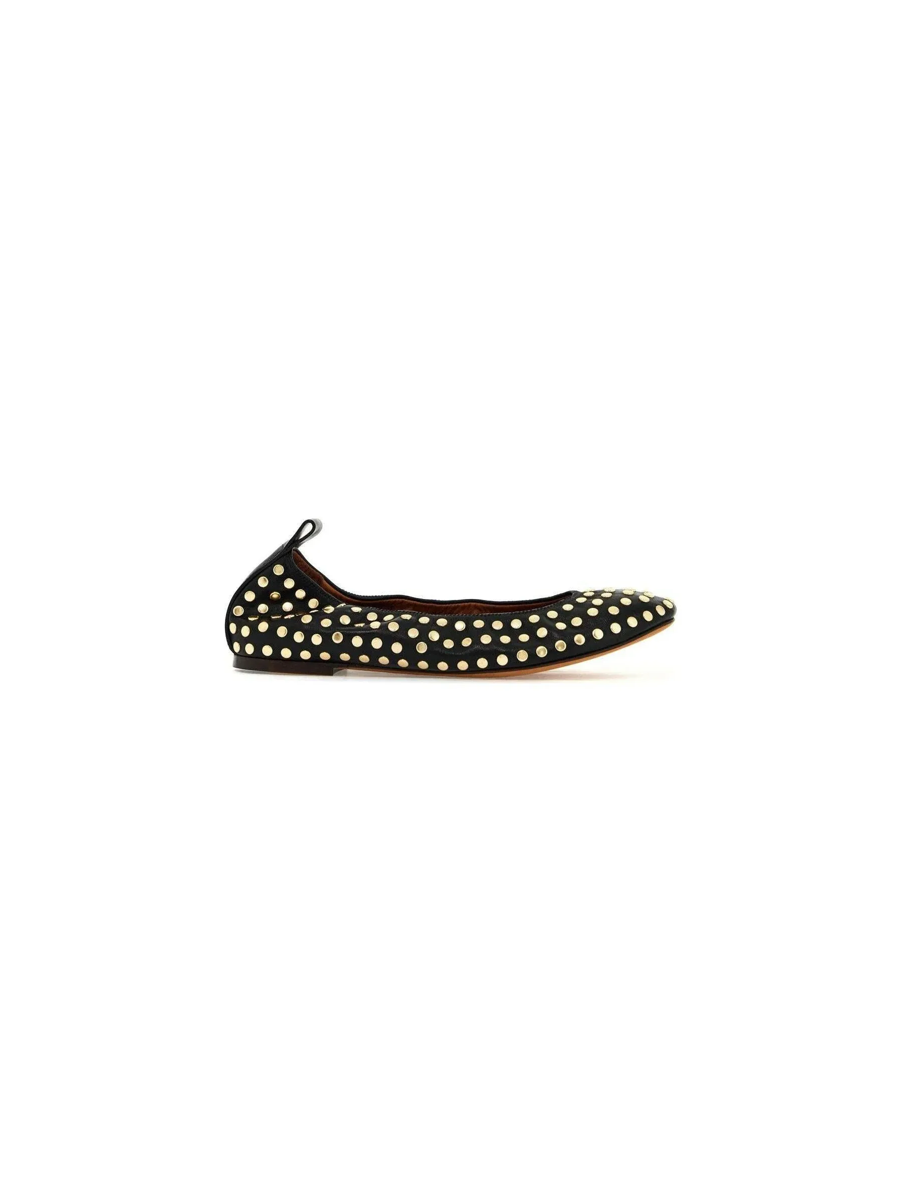 Studded Leather Ballet Flats