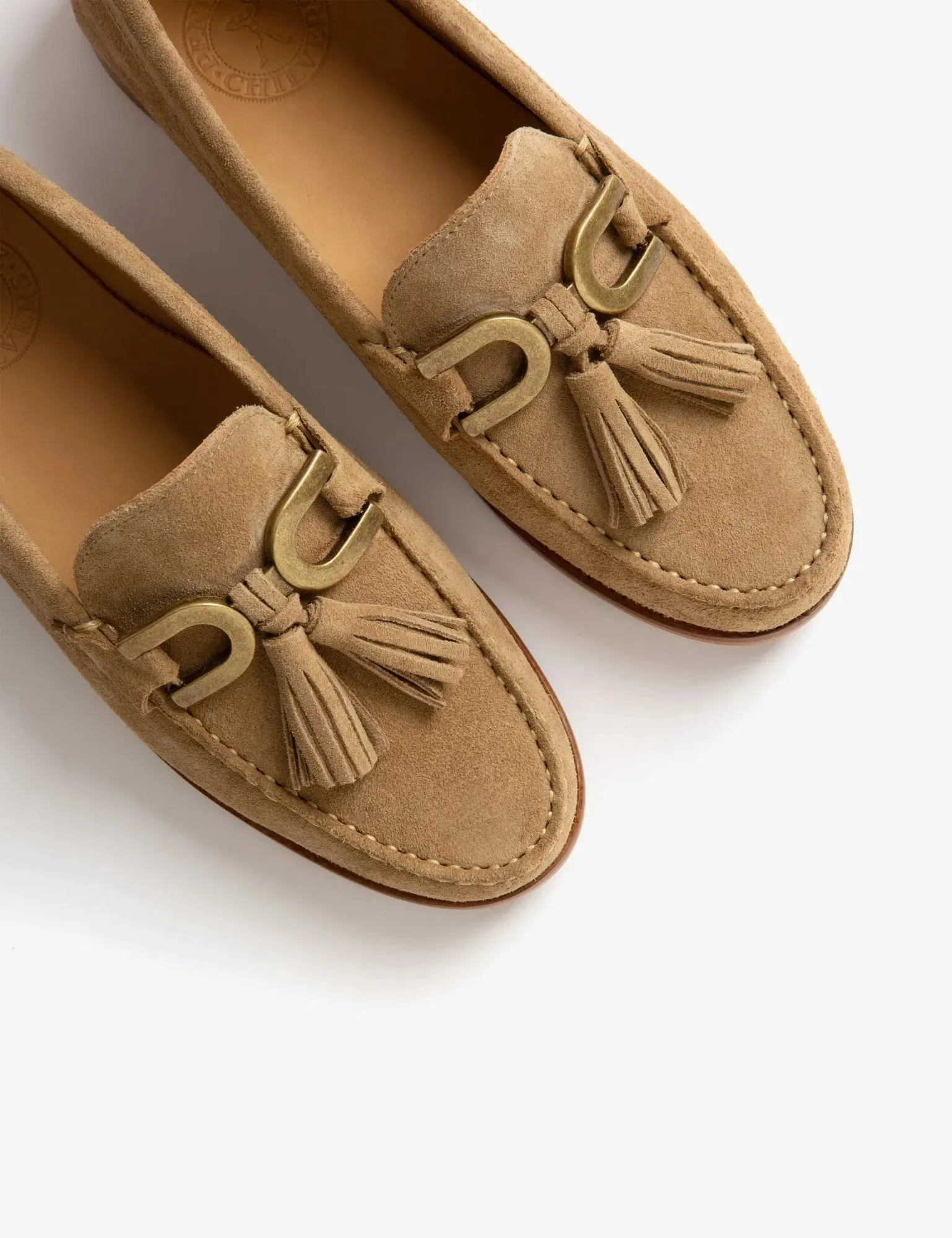 Tassel Suede Loafer - Camel