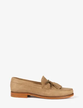Tassel Suede Loafer - Camel