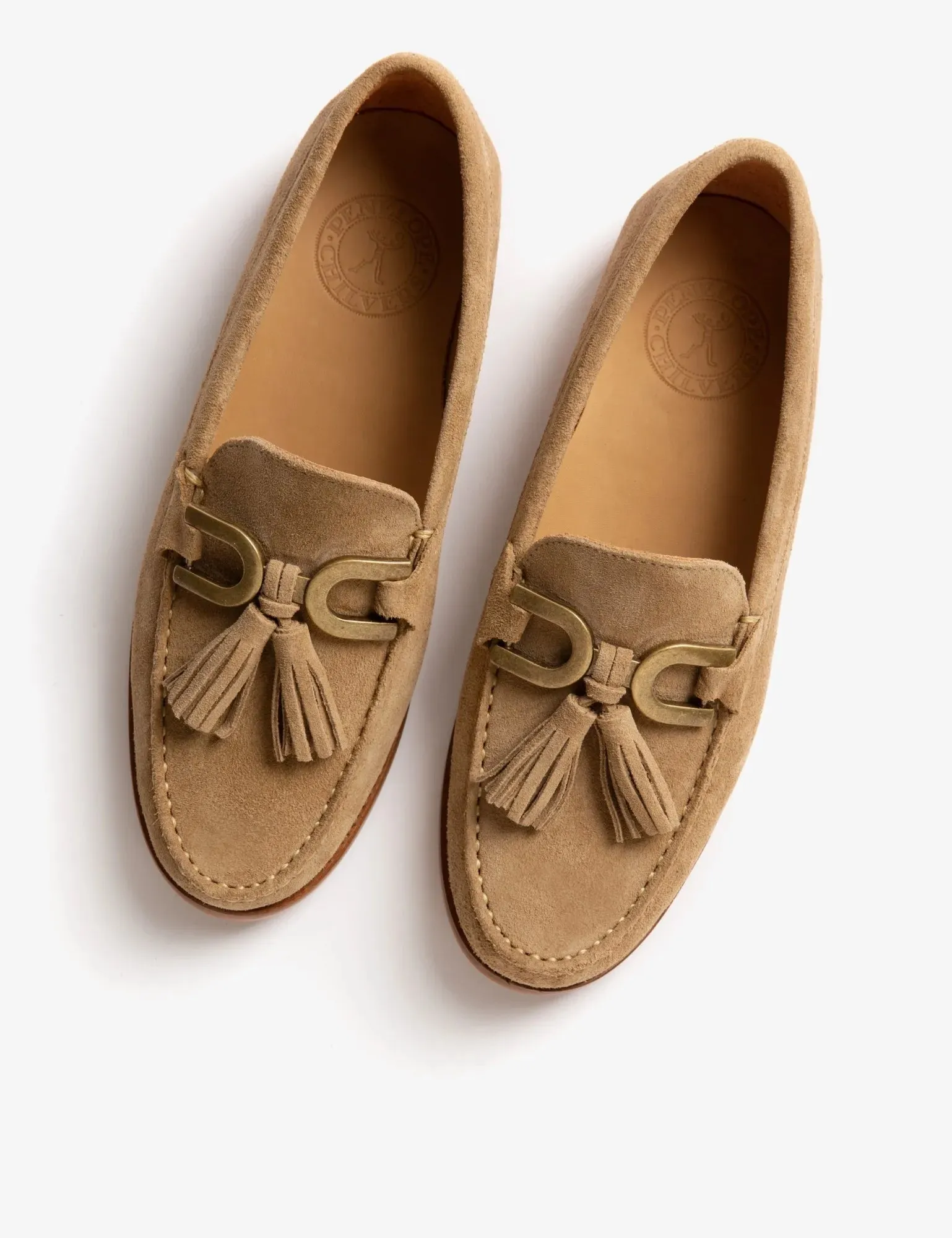 Tassel Suede Loafer - Camel