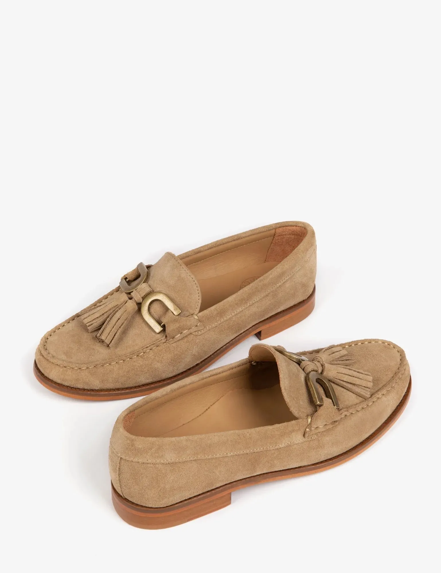 Tassel Suede Loafer - Camel