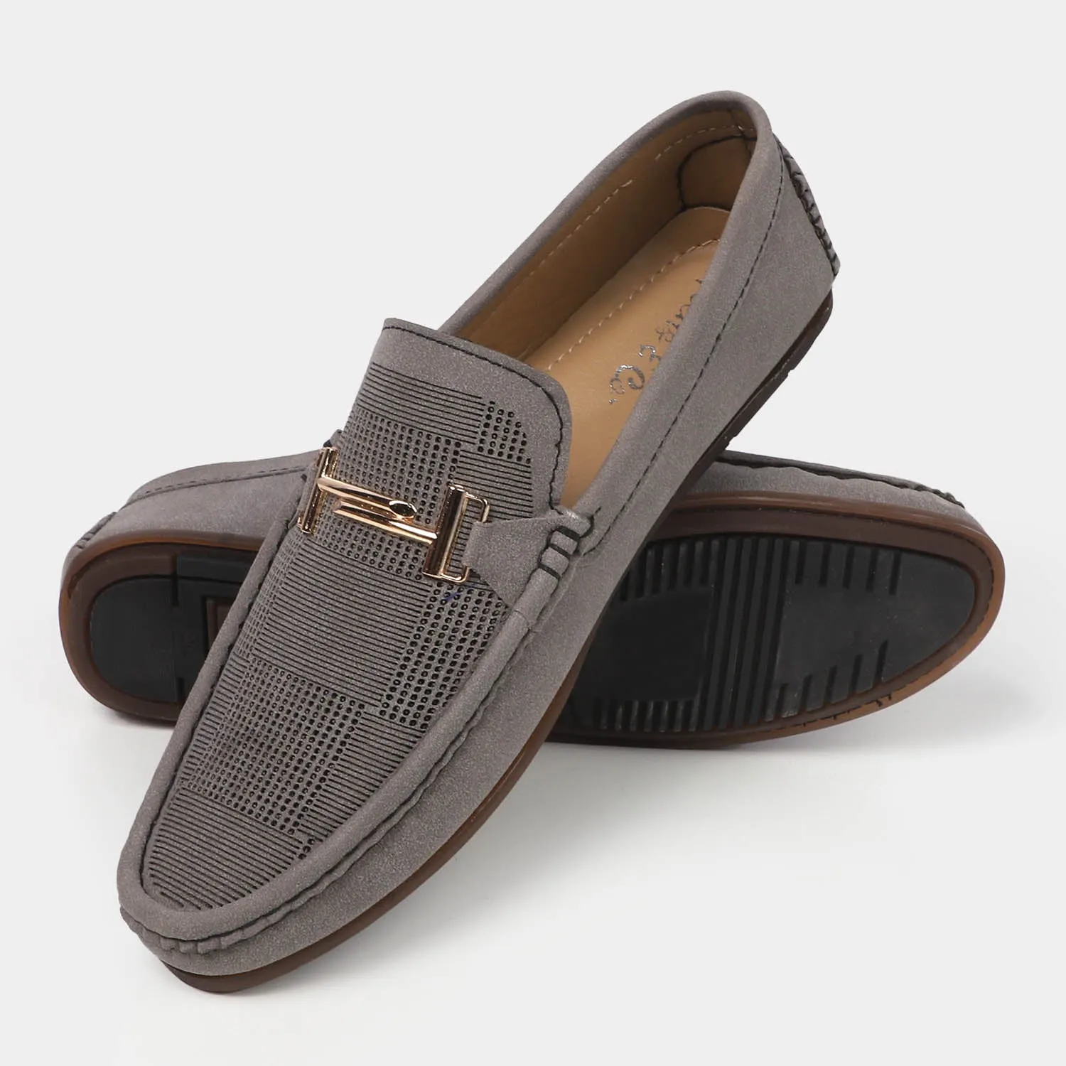 Teens Boys Loafer Shoes LF-5 - GREY