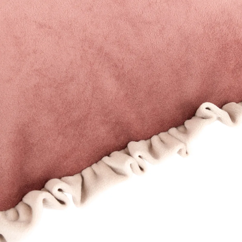 Tilly Velvet Reversible Cushion Pear/Shell