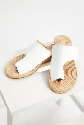 White Flat Slides