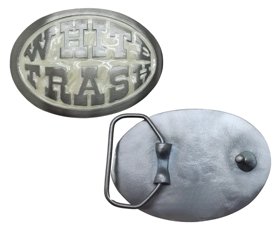 White Trash Belt Buckle