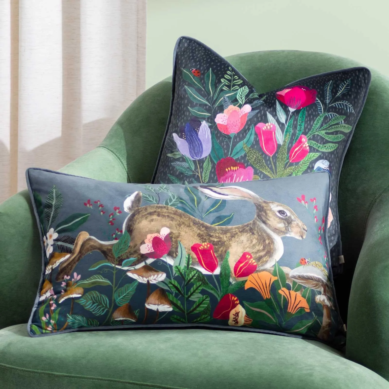 Wild Garden Posies Cushion Cover