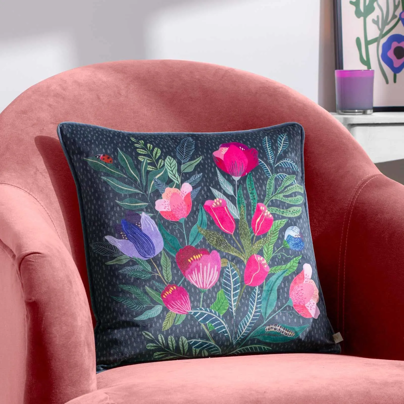 Wild Garden Posies Cushion Cover
