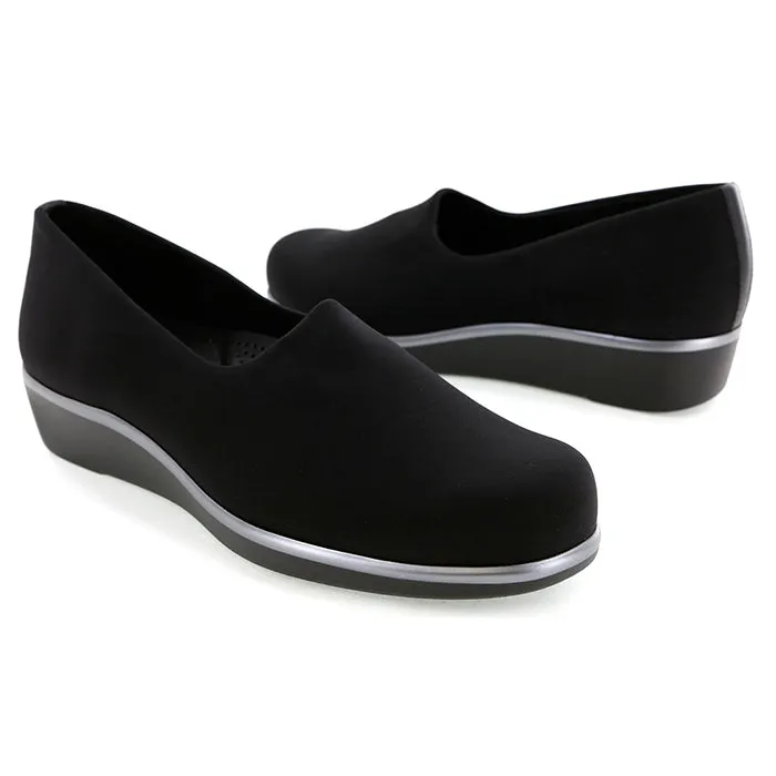 Womens SAS Bliss Slip On Wedge Black